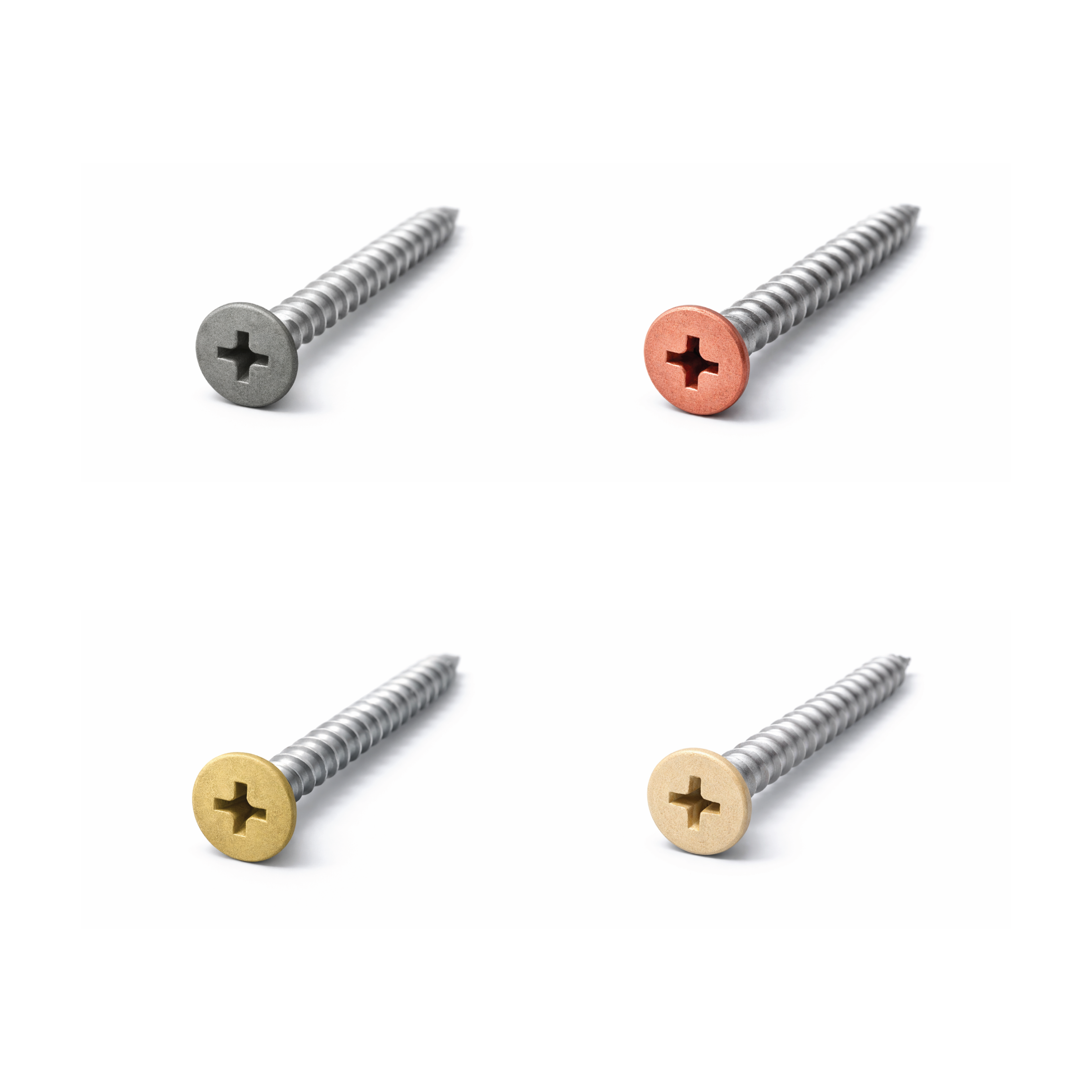 Colour-matched screws