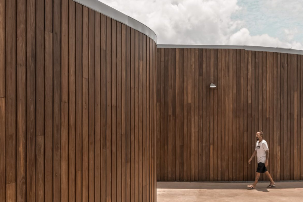 Spotted Gum wall panelling